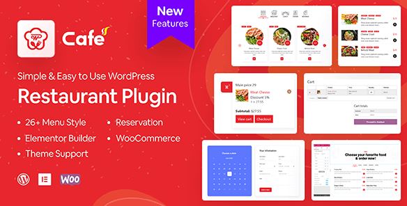 WP Cafe v1.3.5 - Restaurant Reservation, Food Menu & Food Ordering for WooCommerce