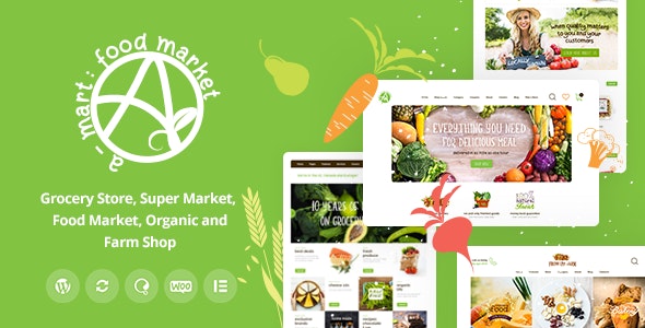 A-Mart v1.0.2 - Organic Products Shop WordPress Theme