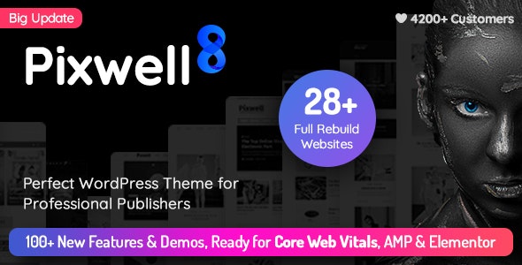 Pixwell v8.0 - Modern Magazine