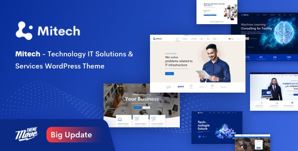 Mitech v1.6.4 - Technology IT Solutions & Services WordPress Theme