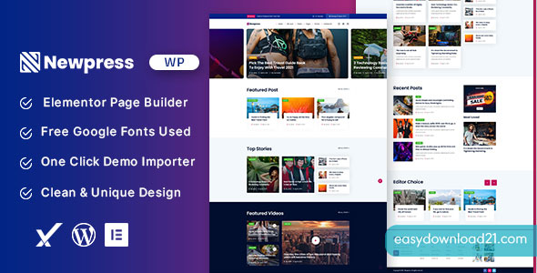 Newpress v1.0 - Blog Magazine WordPress Theme