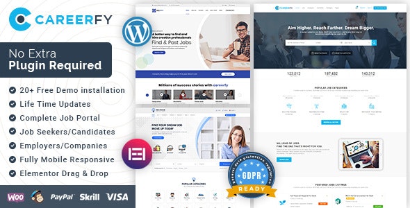 Careerfy v9.7.5 - Job Board WordPress Theme