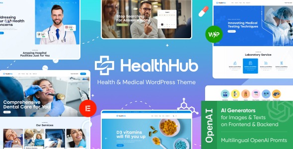 HealthHub - Health & Medical WordPress Theme v1.0